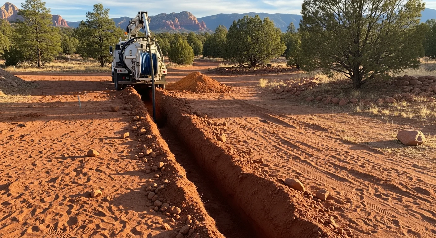 Excavation equipment performing site preparation work