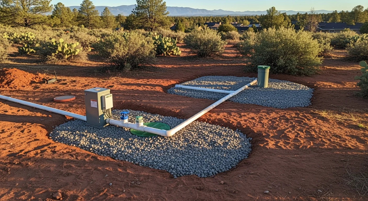 Septic system installation and maintenance work
