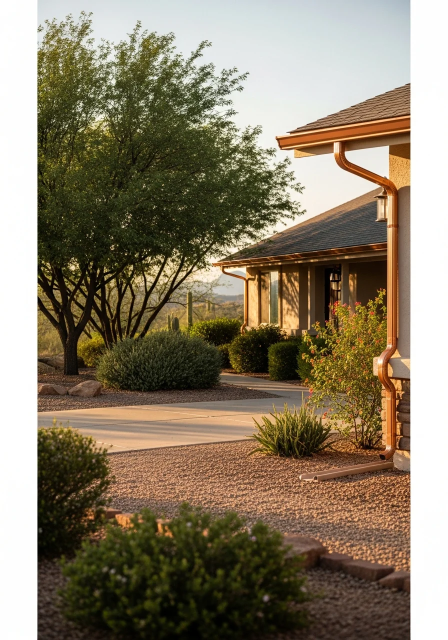 Established Dewey-Humboldt residence showing mature landscaping and natural setting.