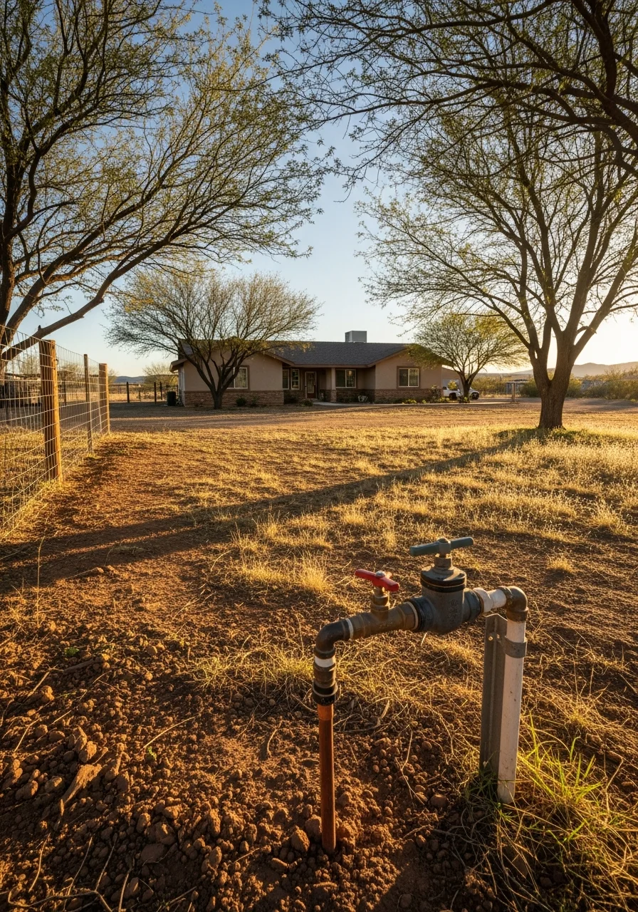 Paulden rural residence showing larger lot and natural landscape setting.
